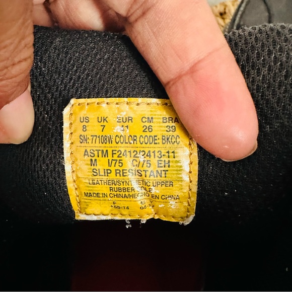 Skechers Holdredge Rebem Steel Toe EH Work Boots Men's 9.5 W Black/Charcoal - Picture 5 of 12